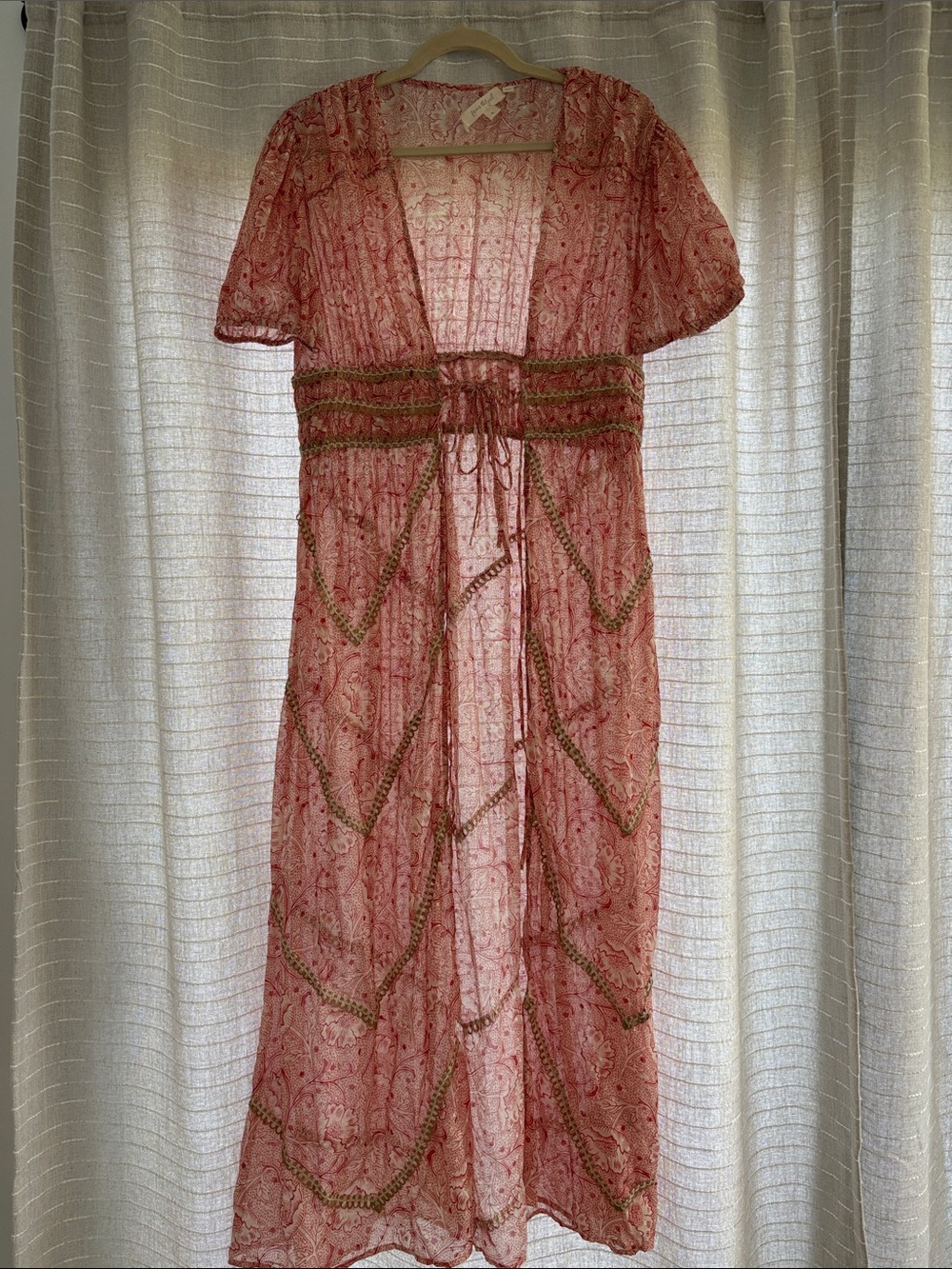 Anthropologie forever that girl long length overdress with Embroidered Waist